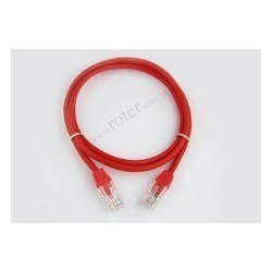 Patch cord UTP CCA 5,0m czerwony