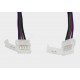 Konektor 2x zprzewodem 10mm do taśm RGB