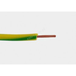 Przewód LgY 1x0,5mm żółto-zielony