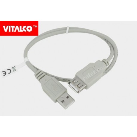 Przyłącze USB 2.0 wtyk A/gn.A 0,5m DSKU24 Vitalco