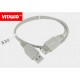 Przyłącze USB 2.0 wtyk A/gn.A 0,2m DSKU24 Vitalco