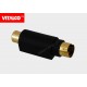 Adapter wtyk SVHS / gniazdo RCA złote Vitalco
