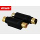 Adapter wtyk SVHS / gniazdo RCA złote Vitalco