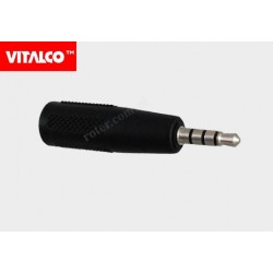 Adapter wtyk 3,5.(4-polowy) / gniazdo 3,5 stereo Vitalco