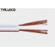 Przewód głośnikowy 2*0.35 biały z paskiem (szpula) Talvico Tg-231