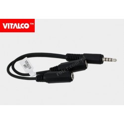 Adapter wtyk 3,5 4-pol-2*gn. 4-pol Vitalco JR66