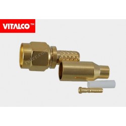 Wtyk RSMA na kabel RG174 zaciskany złoty Vitalco ES16