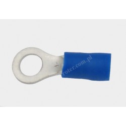 Konektor oczkowy izolowany 5,3mm / przewód do 2,00mm niebieski
