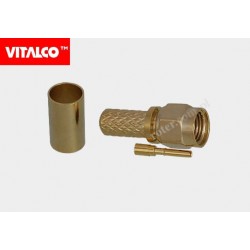 Wtyk RSMA na kabel H155 zaciskany złoty Vitalco ES175