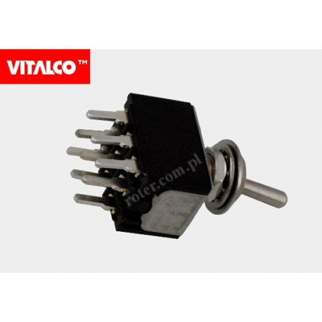 Przeł. dźwigniowy 9pin/3poz on-off-on VS5022 Vitalco PRV110