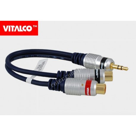 Adapter wt.3,5 st.-2*gn. RCA digital Vitalco
