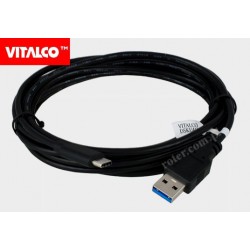 Przyłącze wtyk USB 3.0 A/wtyk USB C 3,0m DSKU410 Vitalco