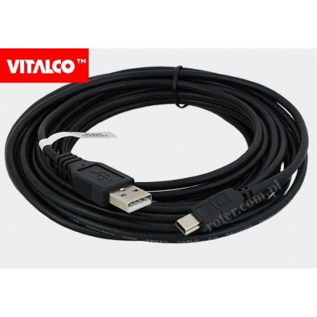 Przyłącze USB do FotoCanon 5,0m (mini USB B 5p) DSF30 Vitalco