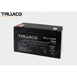 Akumulator AGM Talvico 6V / 12Ah