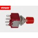 Przeł. przyciskowy 6pin on-on VS5433 czerwony Vitalco PRV200
