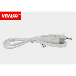 Przyłącze gniazdo USB/wtyk 3,5 4-polowy 1,5m DSKU78 Vitalco