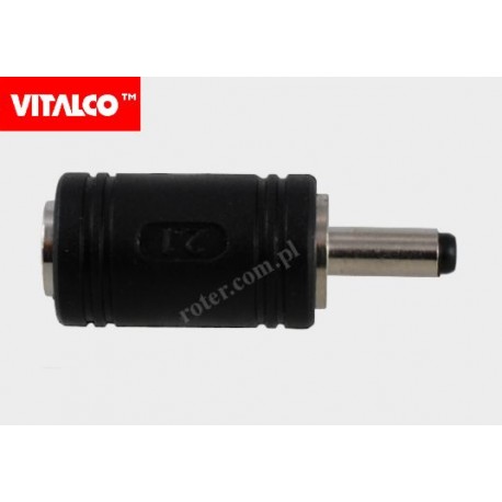 Adapter DC wtyk 1,0 / gniazdo 1,4 Vitalco DCP02