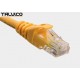 Patch cord UTP kat.6 0,5m żółty 6P10
