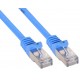 Patch cord FTP kat.5e CCA 0,5m niebieski 5P45