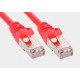 Patch cord FTP kat.5e CCA 1,0m czerwony 5P45