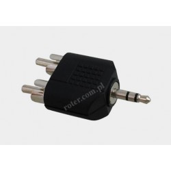 Adapter wtyk 3.5 stereo / 2*wtyk RCA