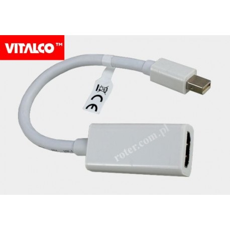 Adapter wt. mini DisplayPort/gn. HDMI przewód HDA603 Vitalco