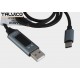 Przyłącze wtyk USB A/wtyk USB C z wyświetlaczem 1,5m DSKU690 Talvico