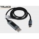 Przyłącze wtyk USB A/wtyk USB C z wyświetlaczem 1,0m DSKU690 Talvico