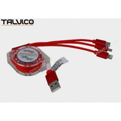 Przyłącze USB uniwersalne do smartphonów 1,0m DSKU707 Talvico