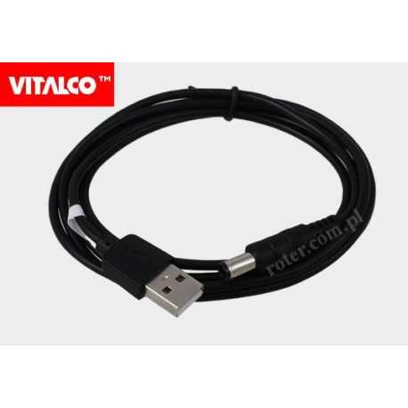 Przyłącze USB-wtyk DC 2,1 1,0m DSKU75 Vitalco
