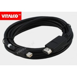Przyłącze mini DisplayPort/HDMI 2,5m DP52 Vitalco