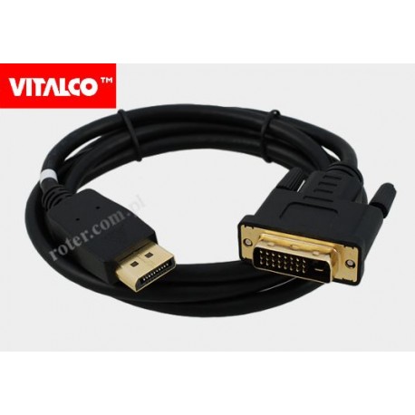 Przyłącze Display port/DVI 1,5m DP14 Vitalco