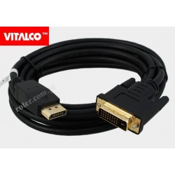 Przyłącze Display port/DVI 3,0m DP14 Vitalco