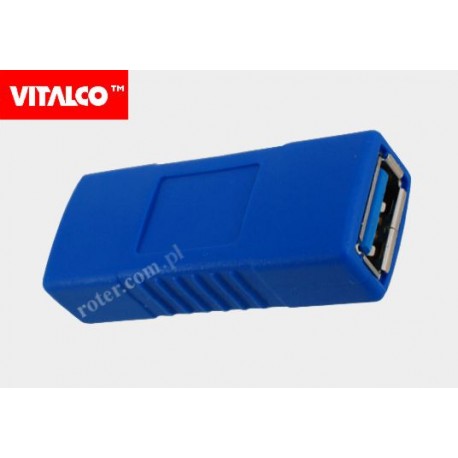 Adapter gniazdo USB A/gniazdo USB A 3.0 Vitalco