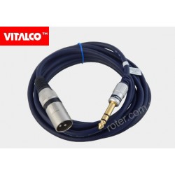 Przyłącze wtyk XLR/wtyk 6,3 stereo 3,0m MK36 Vitalco