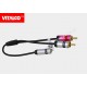 Adapter gn.3,5 st.-2*wt.RCA przewód slim JR537 Vitalco