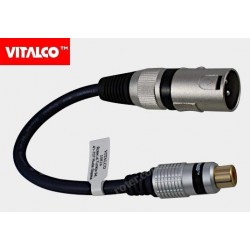 Adapter wt. XLR/gn. RCA z przewodem Vitalco