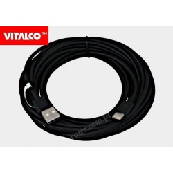 Przyłącze wtyk USB A/wtyk USB C 7,5m DSKU400 Vitalco