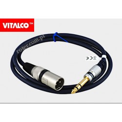 Przyłącze wtyk XLR/wtyk 6,3 stereo 1,0m MK36 Vitalco