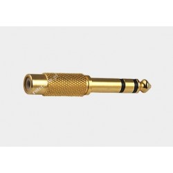 Adapter wt.6,3 stereo/gn.RCA złoty