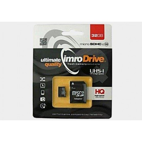 Karta pamięci mikroSD(HC) IMRO 32GB (class 10) z adapterem