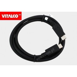 Przyłącze wtyk USB C 3.1/wtyk USB C 3.1 5A/10G 0,8m DSKU440 Vitalco