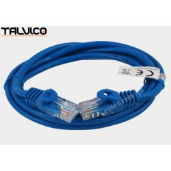 Patch cord UTP CCA 2,5m niebieski 