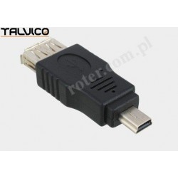 Adapter wtyk mini USB/gniazdo USB Talvico