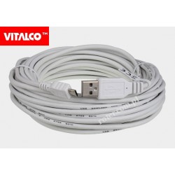Przyłącze USB-mikro USB 7,5m białe DSF651 Vitalco