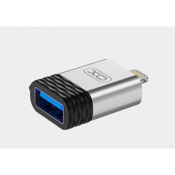 Adapter USB-Lightning OTG srebrny NB186