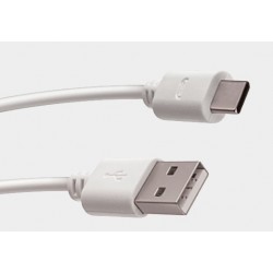 Przyłącze wtyk USB A/wtyk USB C 1m 2A biały