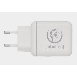 Zasilacz 5V 1*USB 1*USB C PD20 H200 Turbo QC 3.0 Rebeltec biała