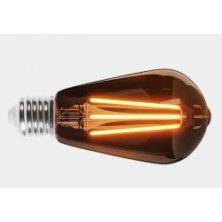 Żarówka LED Filament E27 ST64 8W 2700K 840lm COG złota