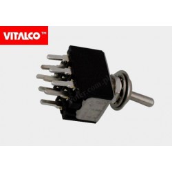 Przeł. dźwigniowy 9pin/2poz on-on VS5021 Vitalco PRV090
